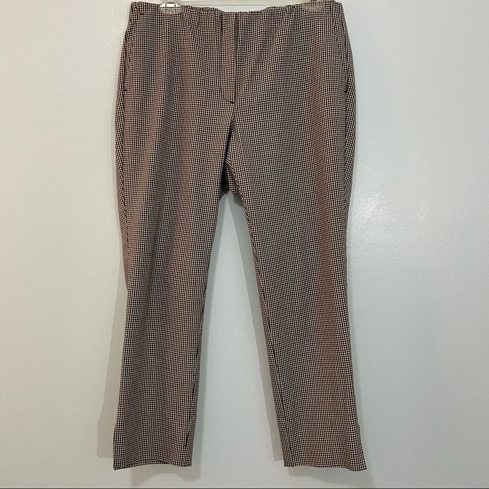 J. Jill Premium Bi-Stretch Houndstooth Ankle Pants